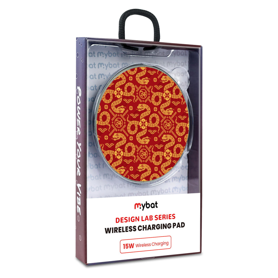 MyBat Design Lab Series Wireless Charging Pad - Silver - Golden Snake Dance - MCGWIRC22SL-317-9.jpg