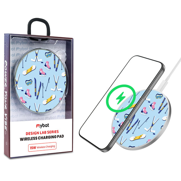 MyBat Design Lab Series Wireless Charging Pad - Silver - Winter Games - MCGWIRC22SL-322-1.jpg