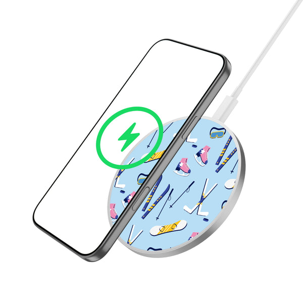 MyBat Design Lab Series Wireless Charging Pad - Silver - Winter Games - MCGWIRC22SL-322-2.jpg