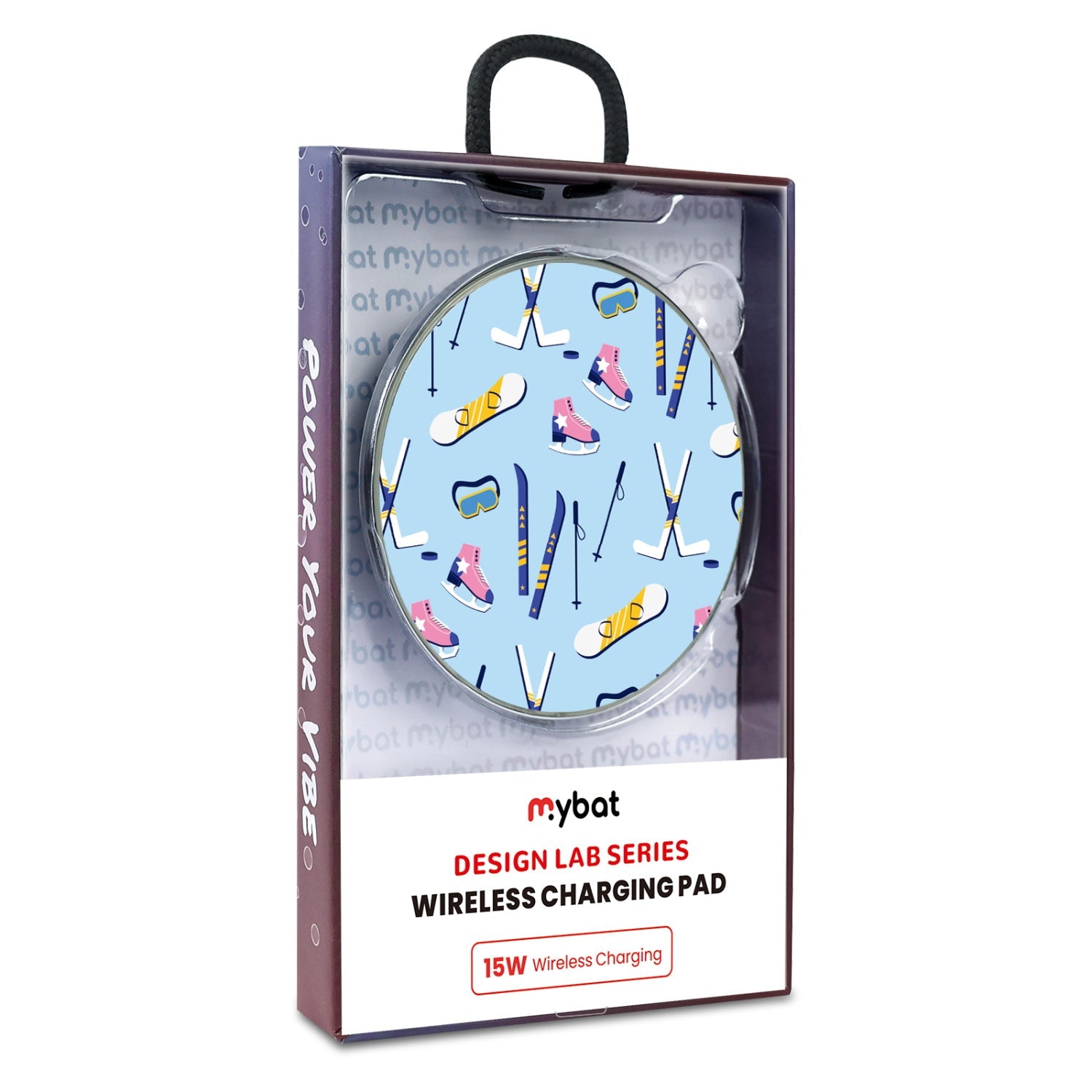 MyBat Design Lab Series Wireless Charging Pad - Silver - Winter Games