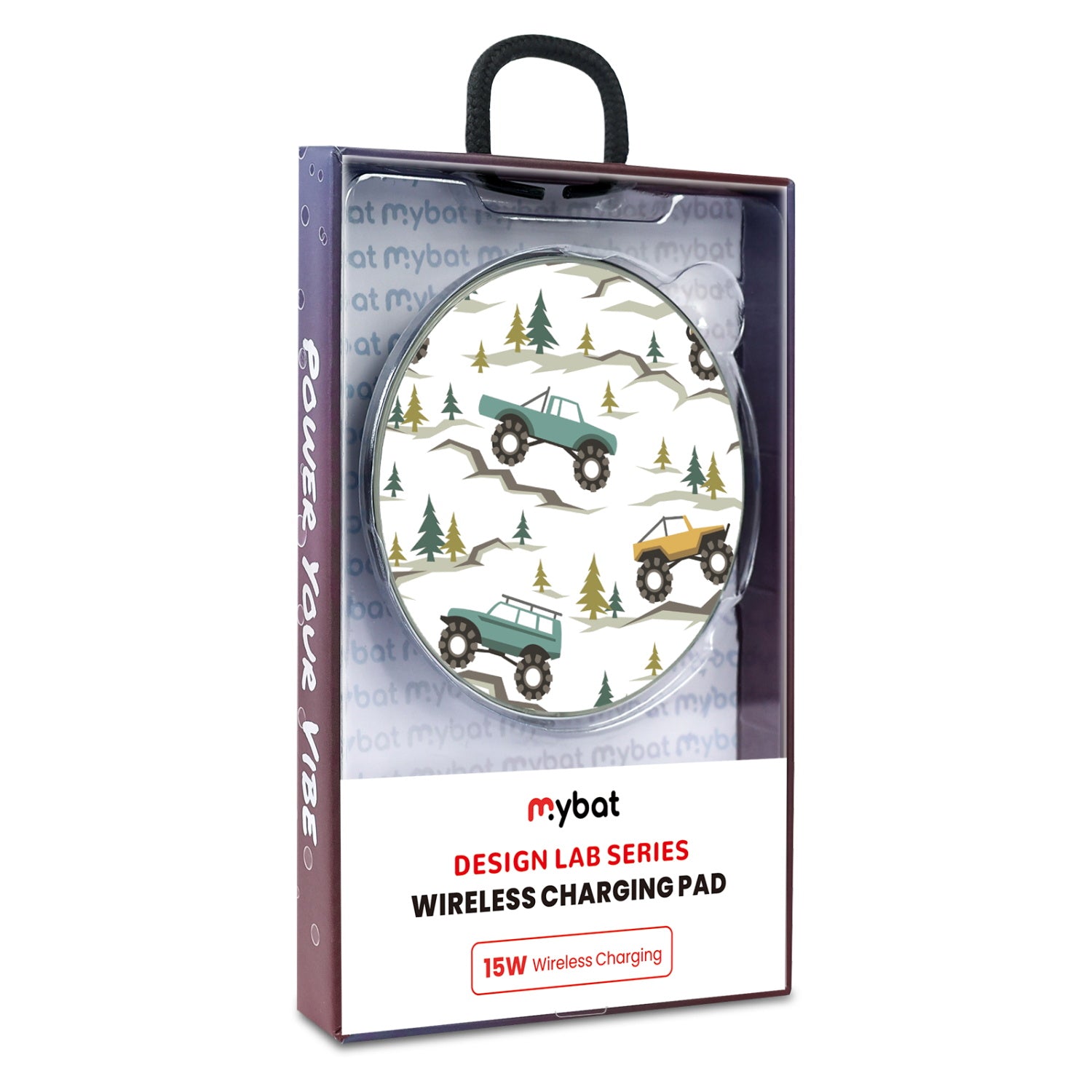 MyBat Design Lab Series Wireless Charging Pad - Silver - All Terrain