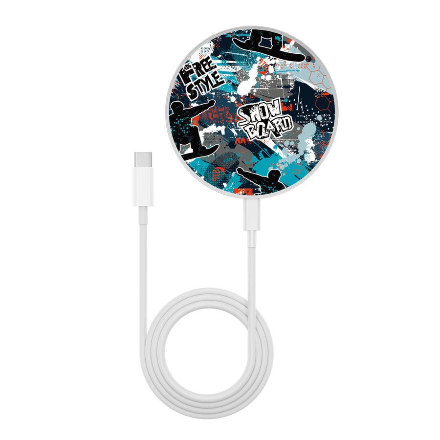 MyBat Design Lab Series Wireless Charging Pad - Silver - Shredding Freestyle - MCGWIRC22SL-326-3.jpg
