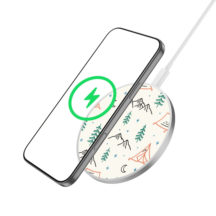 MyBat Design Lab Series Wireless Charging Pad - Silver - Fireside Camp - MCGWIRC22SL-328-2.jpg