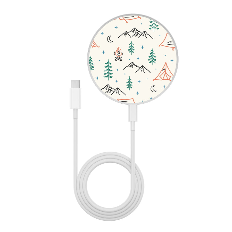 MyBat Design Lab Series Wireless Charging Pad - Silver - Fireside Camp - MCGWIRC22SL-328-3.jpg