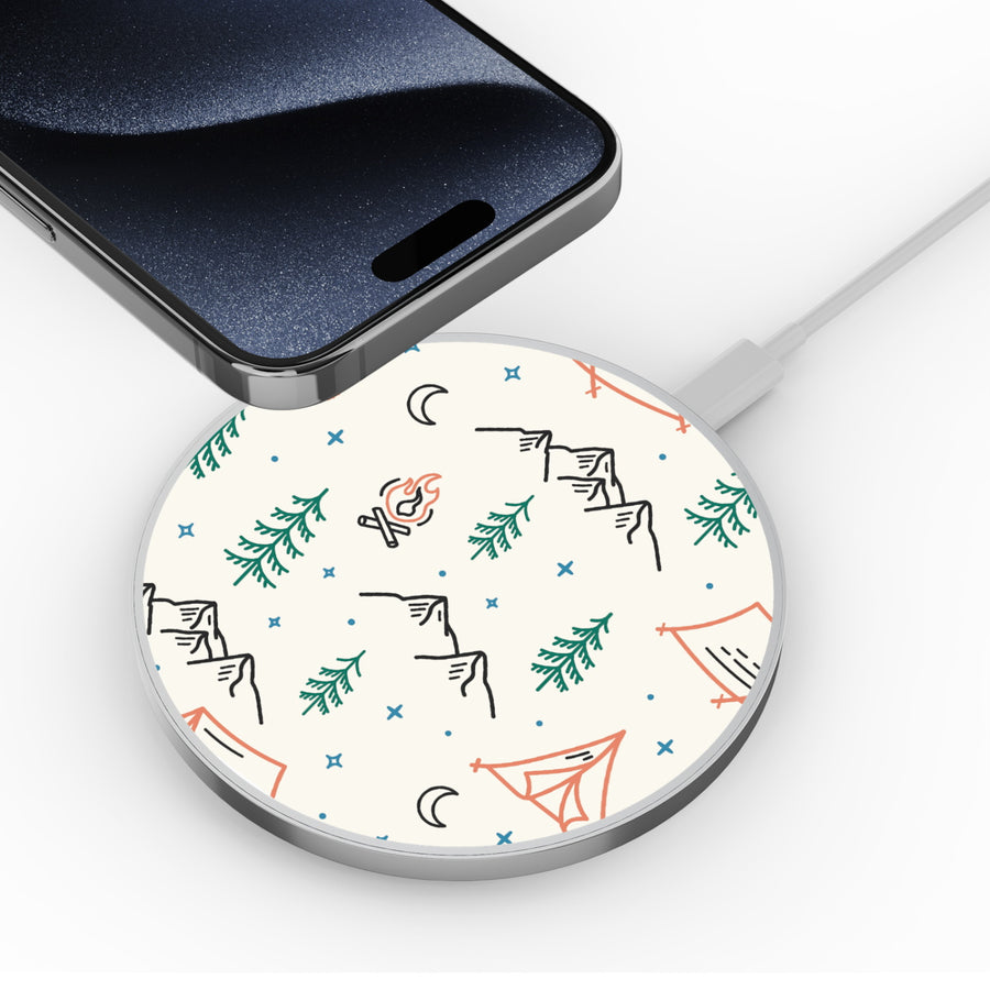 MyBat Design Lab Series Wireless Charging Pad - Silver - Fireside Camp - MCGWIRC22SL-328-4.jpg