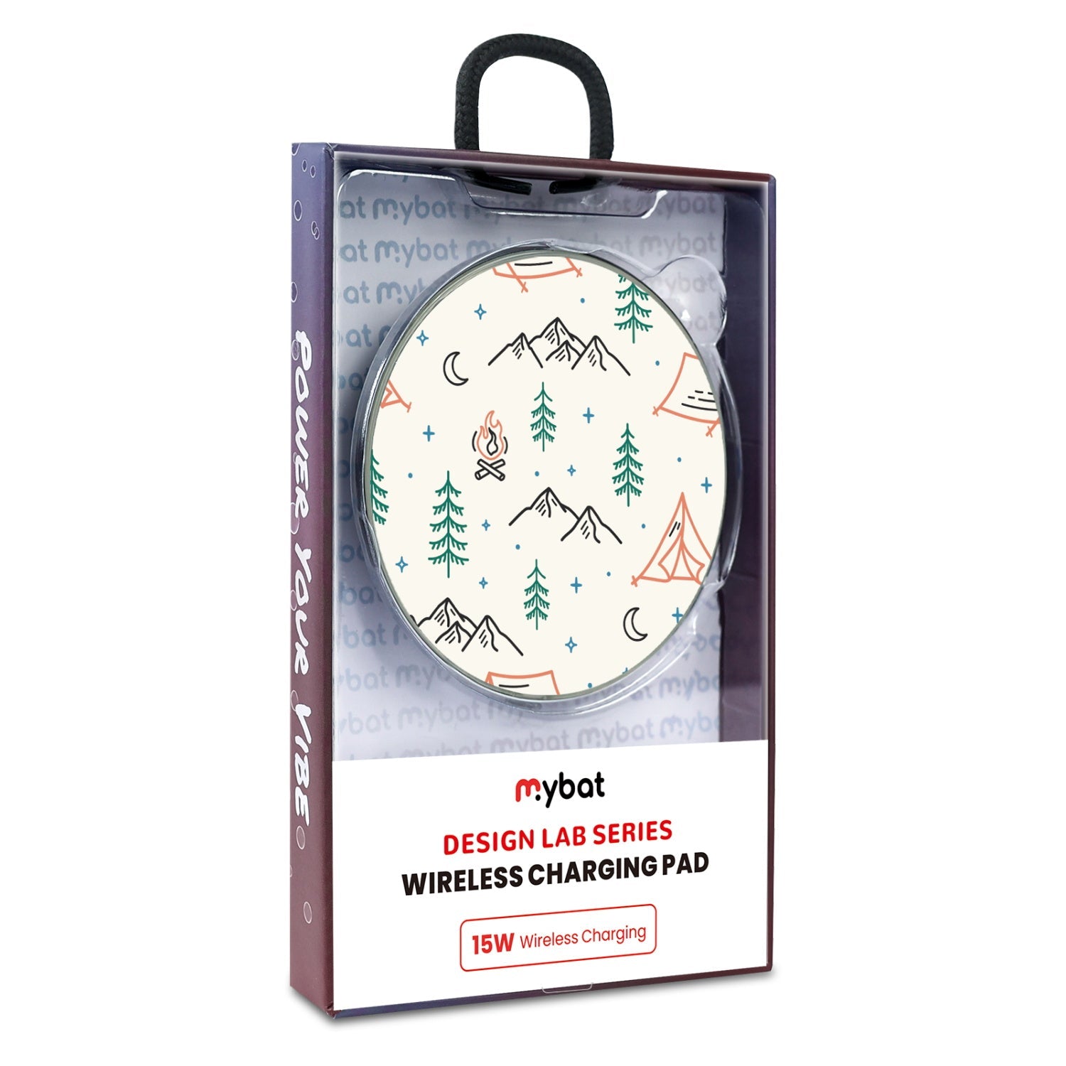 MyBat Design Lab Series Wireless Charging Pad - Silver - Fireside Camp