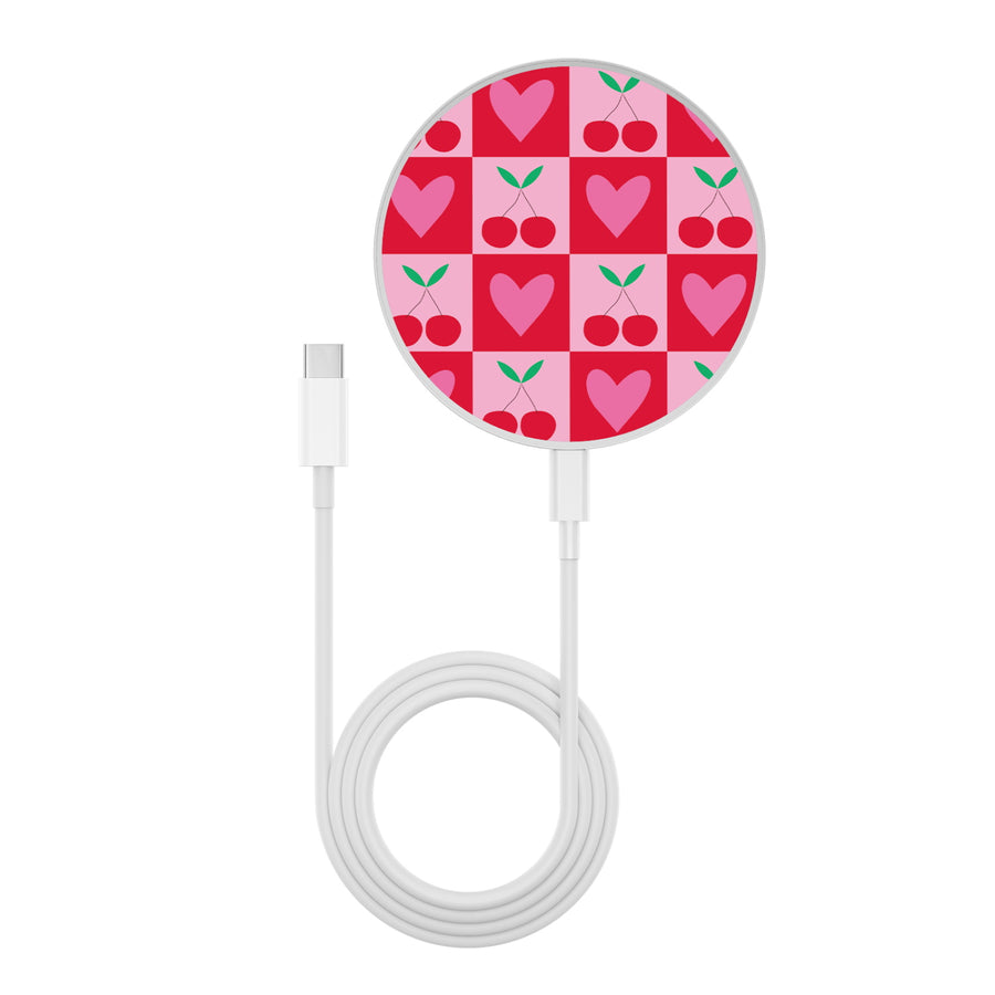 MyBat Design Lab Series Wireless Charging Pad - Silver - Cherry Hearts - MCGWIRC22SL-334-3.jpg