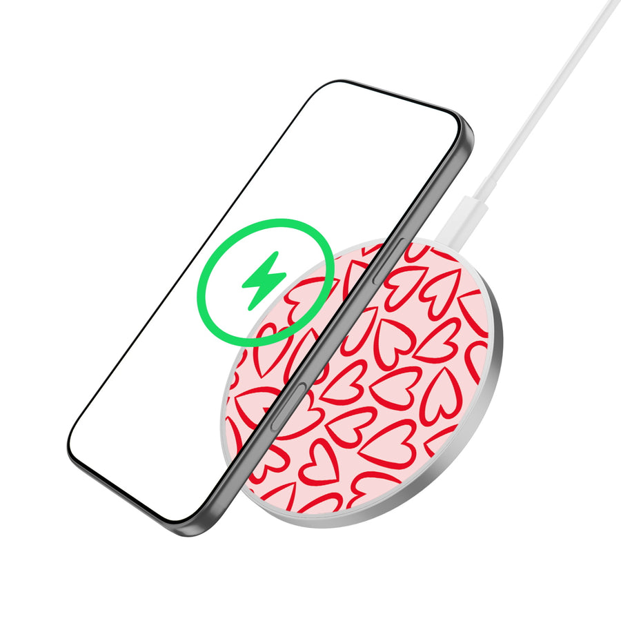 MyBat Design Lab Series Wireless Charging Pad - Silver - Endless Hearts - MCGWIRC22SL-338-2.jpg