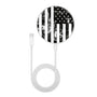 MyBat Design Lab Series Wireless Charging Pad - Silver - Distress US Flag - MCGWIRC22SL-344-3.jpg