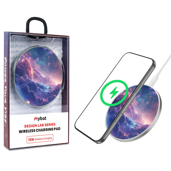 MyBat Design Lab Series Wireless Charging Pad - Silver - Galaxy Clouds - MCGWIRC22SL-345-1.jpg