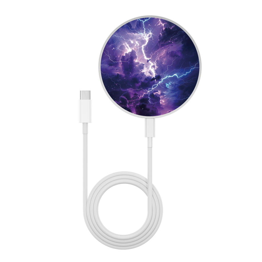 MyBat Design Lab Series Wireless Charging Pad - Silver - Lightning Storm - MCGWIRC22SL-353-3.jpg