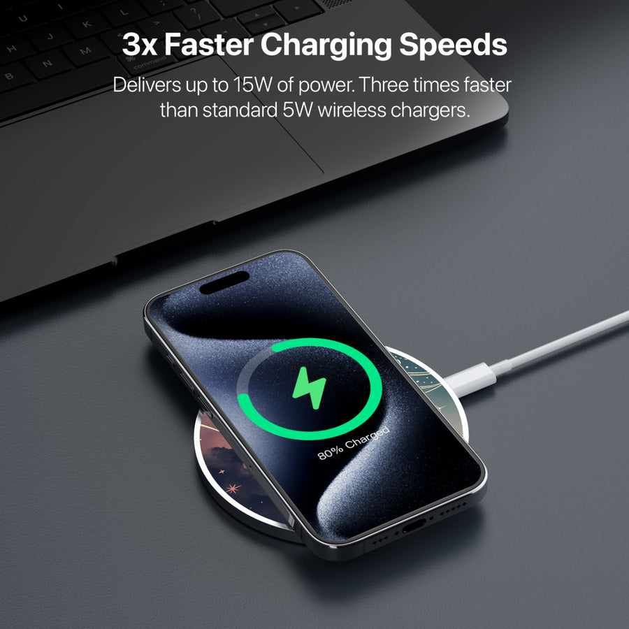 MyBat Design Lab Series Wireless Charging Pad - Silver - Planets and Stars - MCGWIRC22SL-356-5.jpg