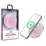 MyBat Design Lab Series Wireless Charging Pad - Silver - Pink Galaxies