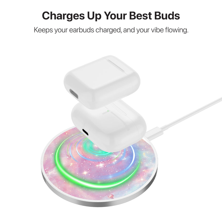 MyBat Design Lab Series Wireless Charging Pad - Silver - Pink Galaxies - MCGWIRC22SL-368-6.jpg