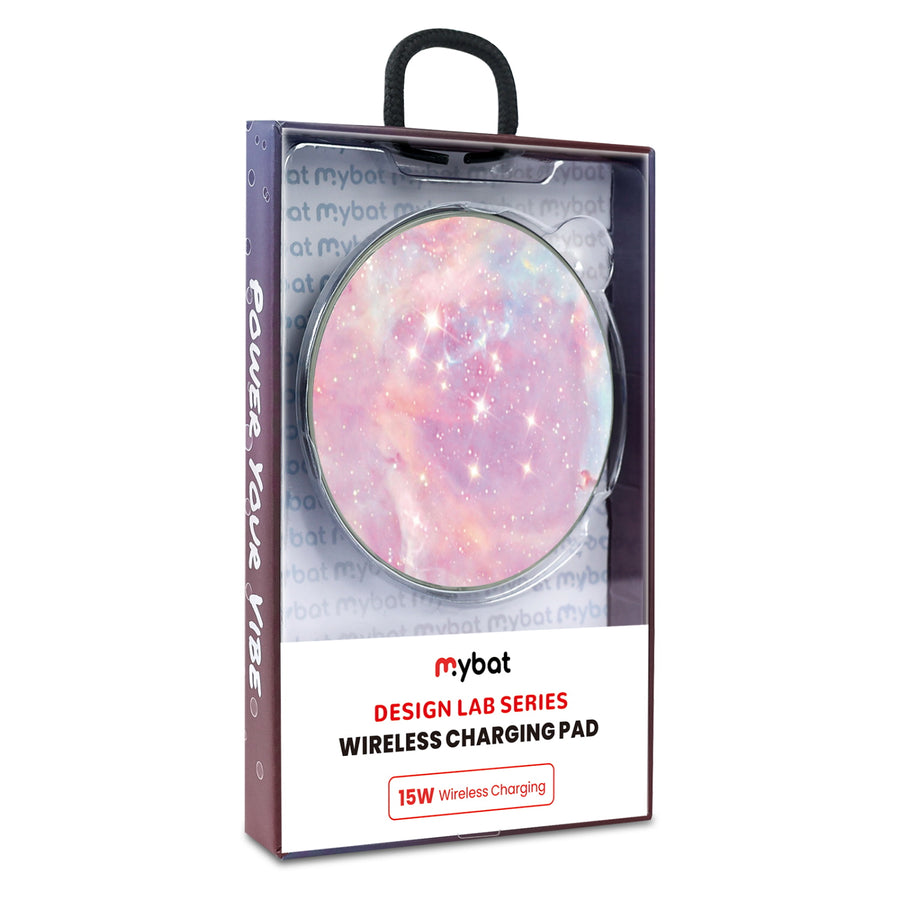 MyBat Design Lab Series Wireless Charging Pad - Silver - Pink Galaxies - MCGWIRC22SL-368-9.jpg