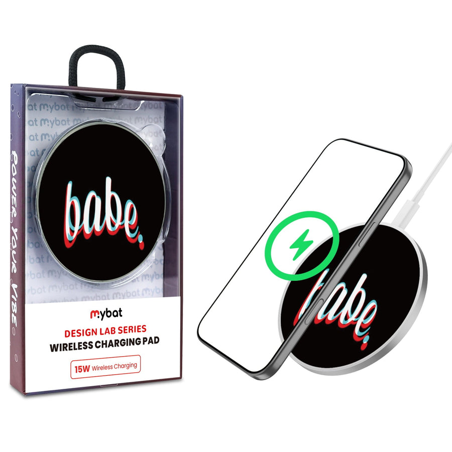 MyBat Design Lab Series Wireless Charging Pad - Silver - Babe
