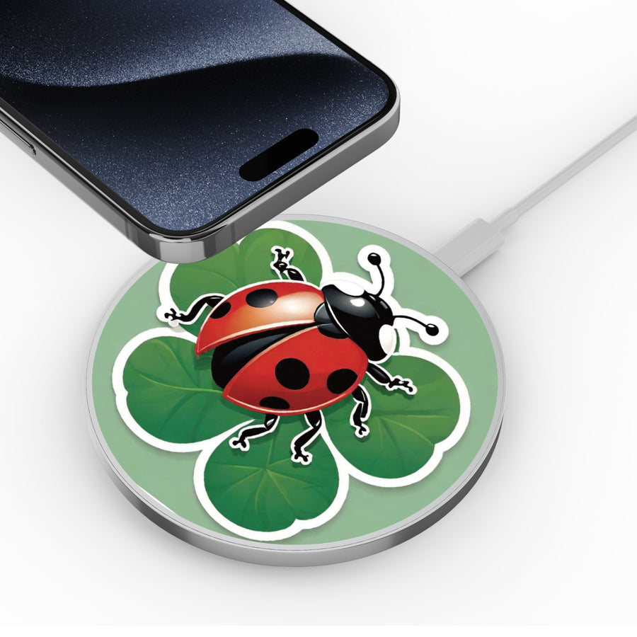 MyBat Design Lab Series Wireless Charging Pad - Silver - Ladybug Luck - MCGWIRC22SL-373-4.jpg
