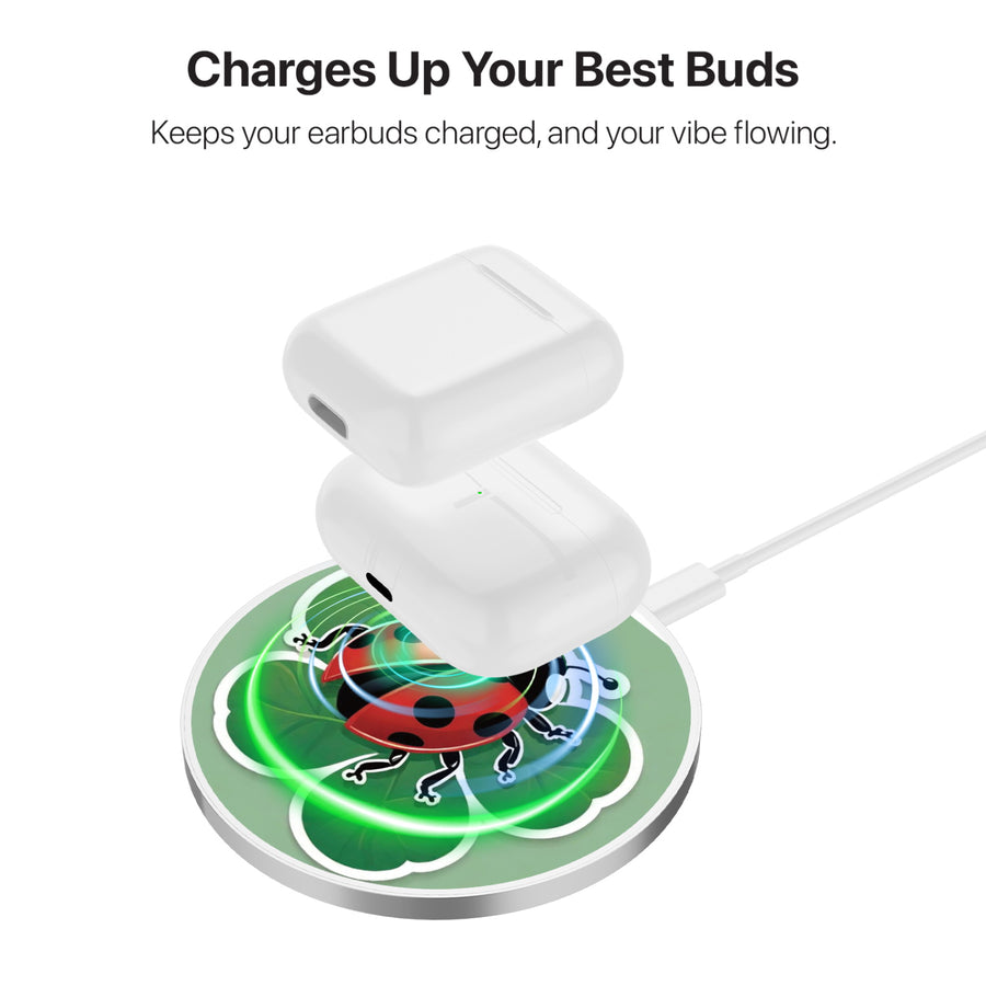 MyBat Design Lab Series Wireless Charging Pad - Silver - Ladybug Luck - MCGWIRC22SL-373-6.jpg