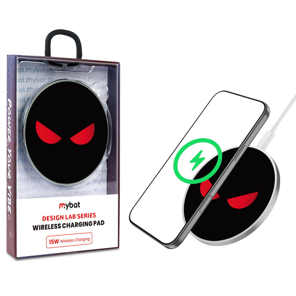 MyBat Design Lab Series Wireless Charging Pad - Silver - Red Eyes - MCGWIRC22SL-400-1.jpg