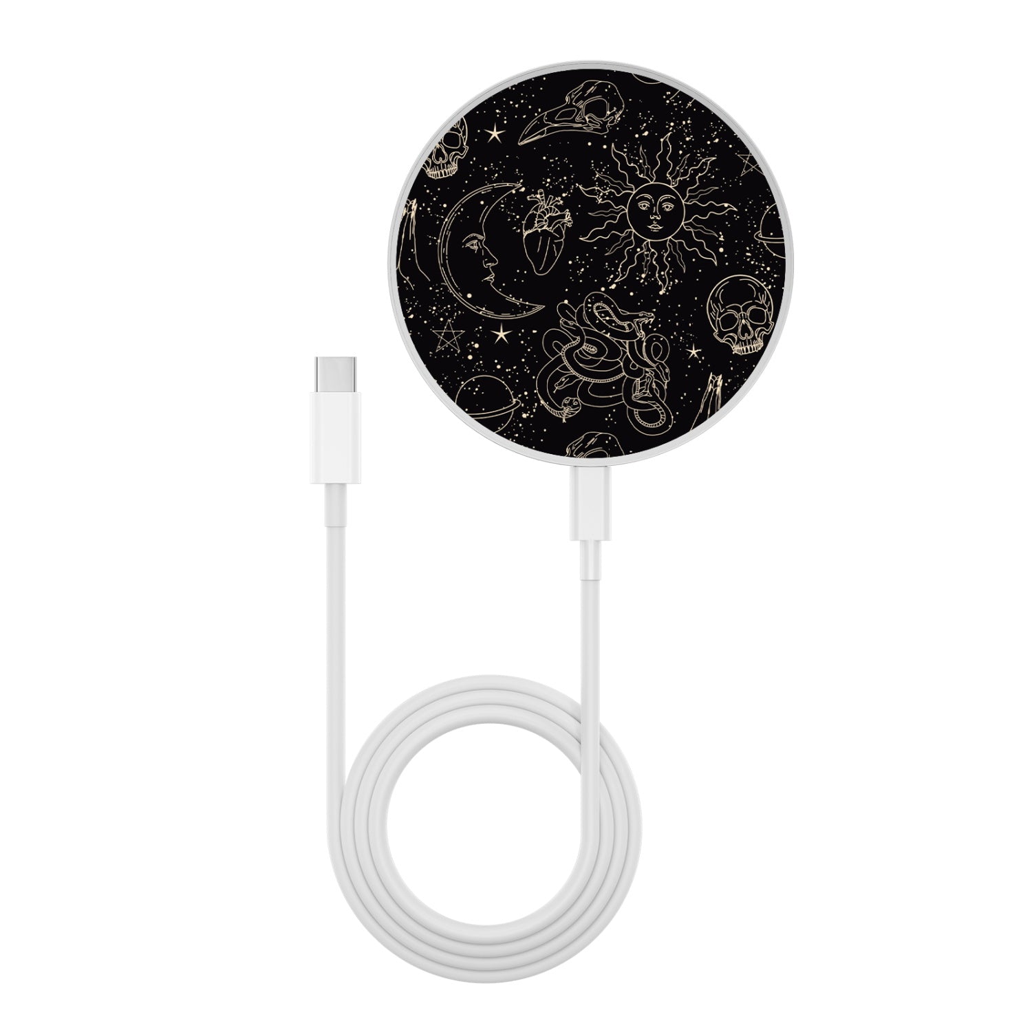 MyBat Design Lab Series Wireless Charging Pad - Silver - Mystic Elements - MCGWIRC22SL-412-3.jpg