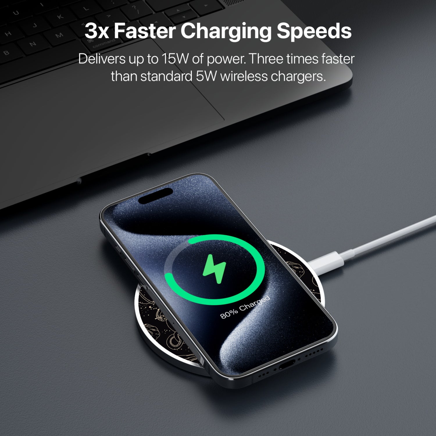MyBat Design Lab Series Wireless Charging Pad - Silver - Mystic Elements - MCGWIRC22SL-412-5.jpg