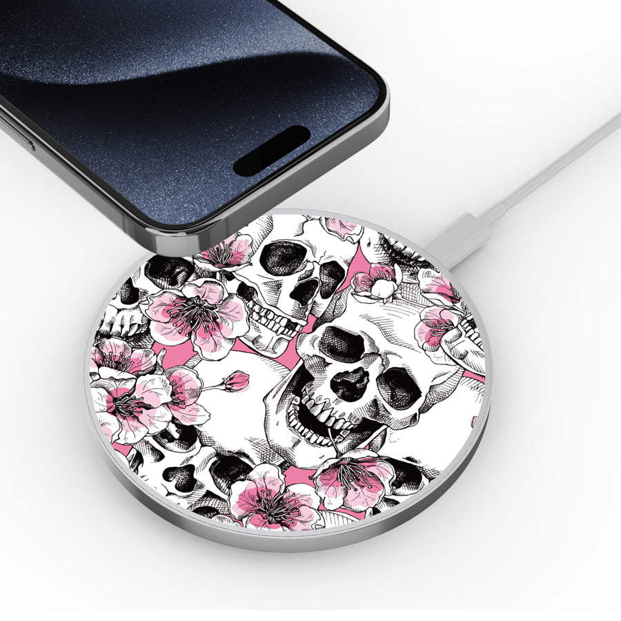 MyBat Design Lab Series Wireless Charging Pad - Silver - Death Blooms - MCGWIRC22SL-419-4.jpg