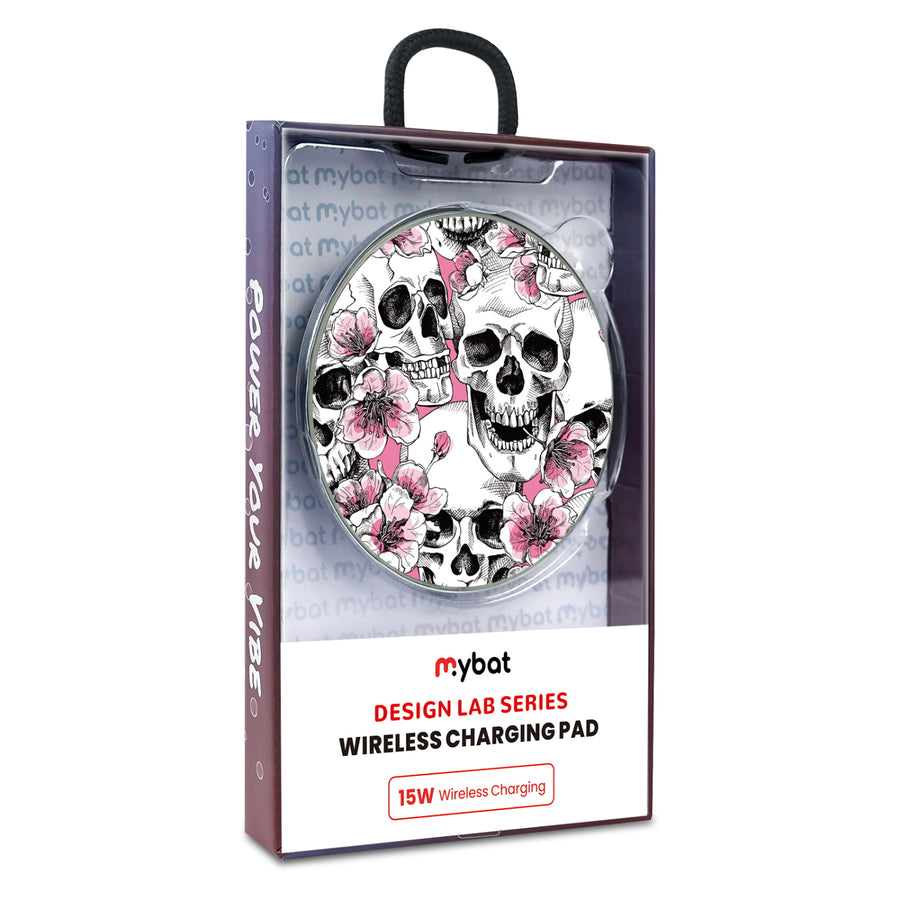 MyBat Design Lab Series Wireless Charging Pad - Silver - Death Blooms - MCGWIRC22SL-419-9.jpg