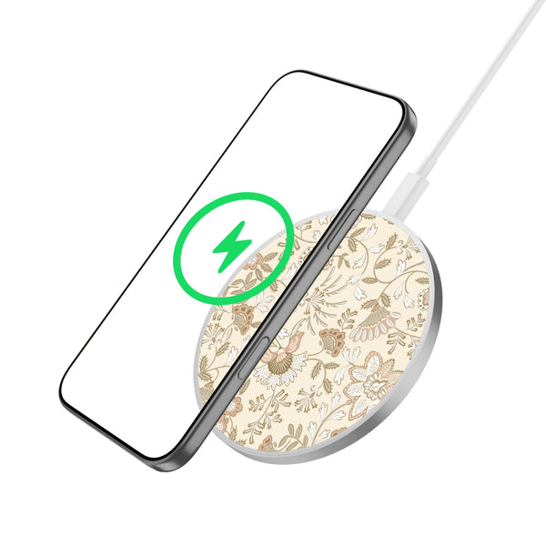 MyBat Design Lab Series Wireless Charging Pad - Silver - Jacobean Floral - MCGWIRC22SL-425-2.jpg