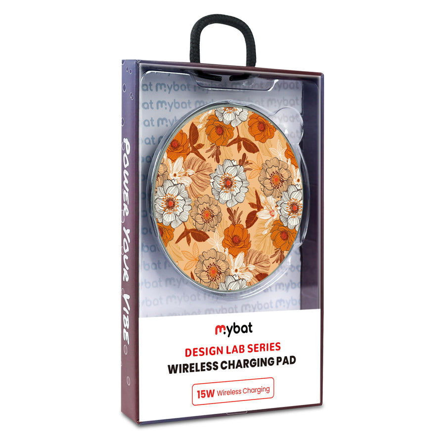 MyBat Design Lab Series Wireless Charging Pad - Silver - Retro Bouquet - MCGWIRC22SL-440-9.jpg