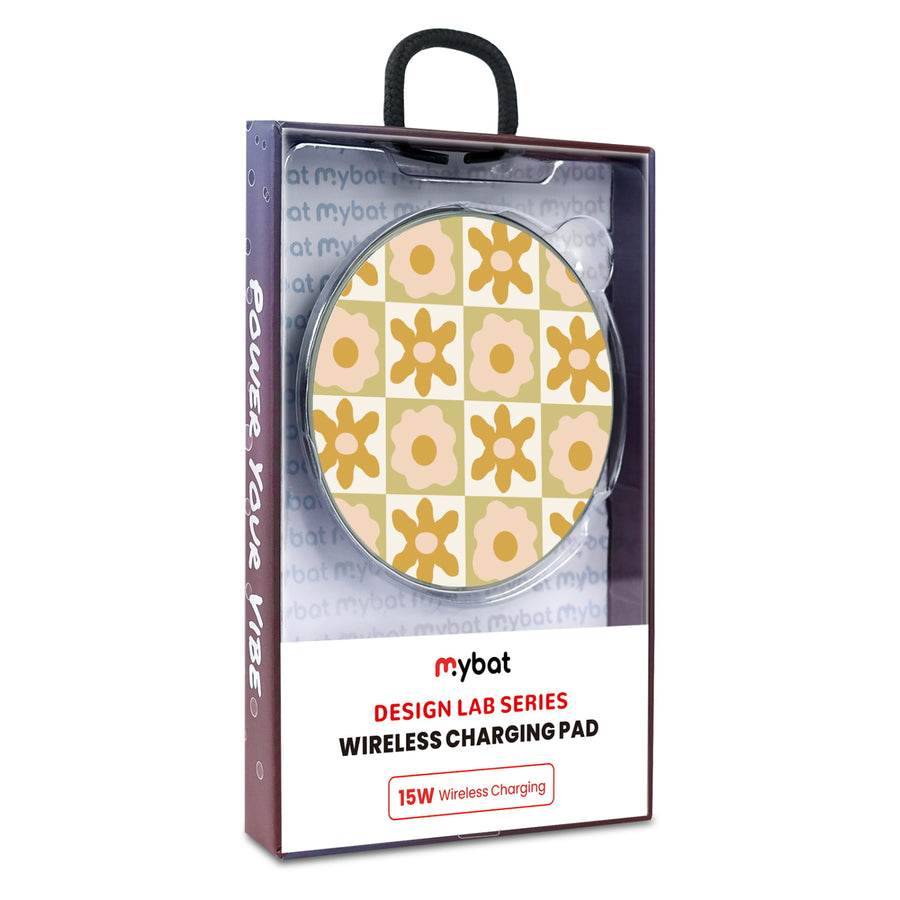MyBat Design Lab Series Wireless Charging Pad - Silver - Flower Grid - MCGWIRC22SL-441-9.jpg