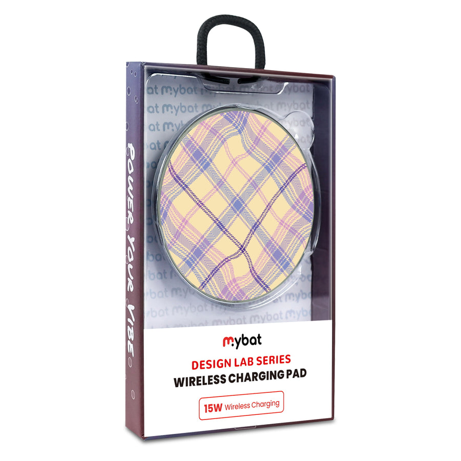 MyBat Design Lab Series Wireless Charging Pad - Silver - Wavy Plaid - MCGWIRC22SL-442-9.jpg