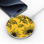 MyBat Design Lab Series Wireless Charging Pad - Silver - Golden Sunflowers - MCGWIRC22SL-444-4.jpg