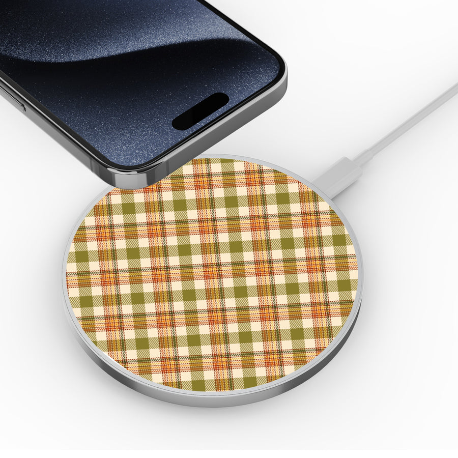 MyBat Design Lab Series Wireless Charging Pad - Silver - Autumn Tartan - MCGWIRC22SL-446-4.jpg