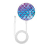 MyBat Design Lab Series Wireless Charging Pad - Silver - Mermaid Scales - MCGWIRC22SL-458-3.jpg
