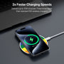 MyBat Design Lab Series Wireless Charging Pad - Silver - Rainbow Stripes - MCGWIRC22SL-459-5.jpg