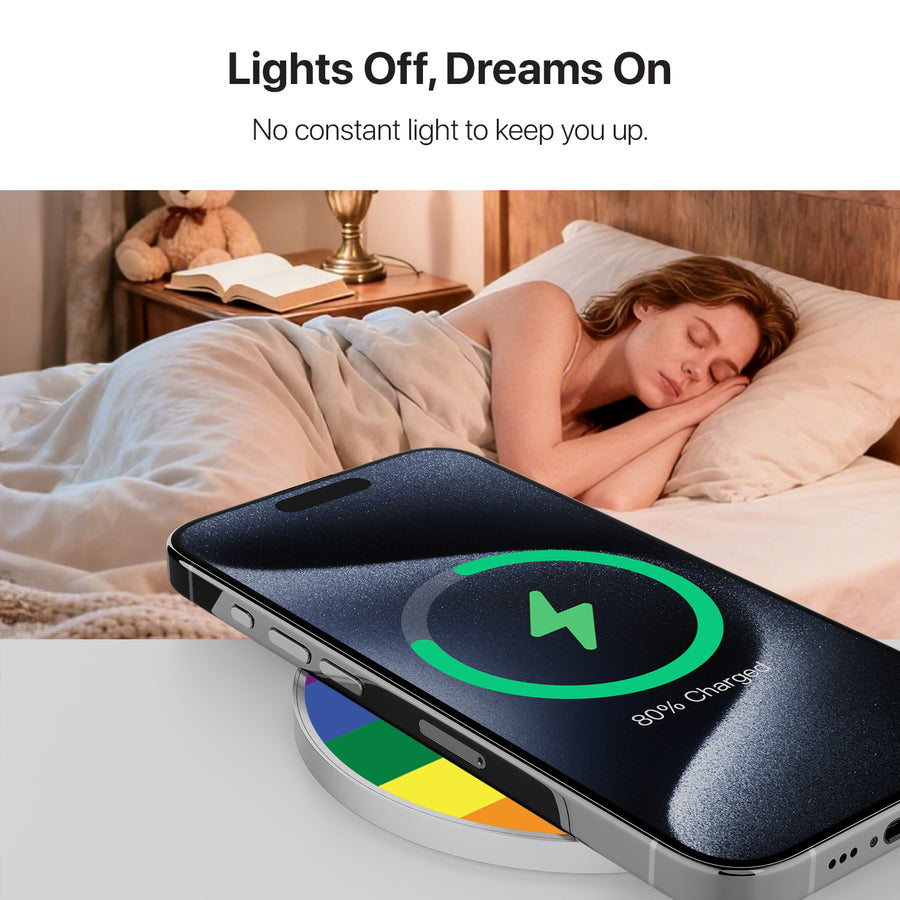 MyBat Design Lab Series Wireless Charging Pad - Silver - Rainbow Stripes - MCGWIRC22SL-459-8.jpg