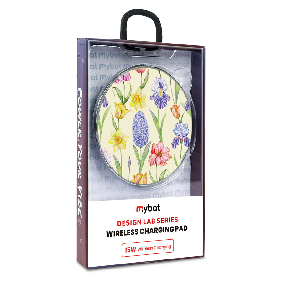 MyBat Design Lab Series Wireless Charging Pad - Silver - Spring Has Sprung - MCGWIRC22SL-467-9.jpg