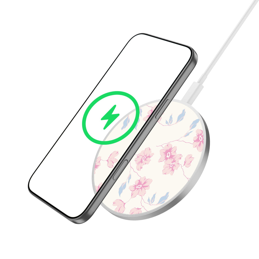 MyBat Design Lab Series Wireless Charging Pad - Silver - Rose Mallow - MCGWIRC22SL-474-2.jpg