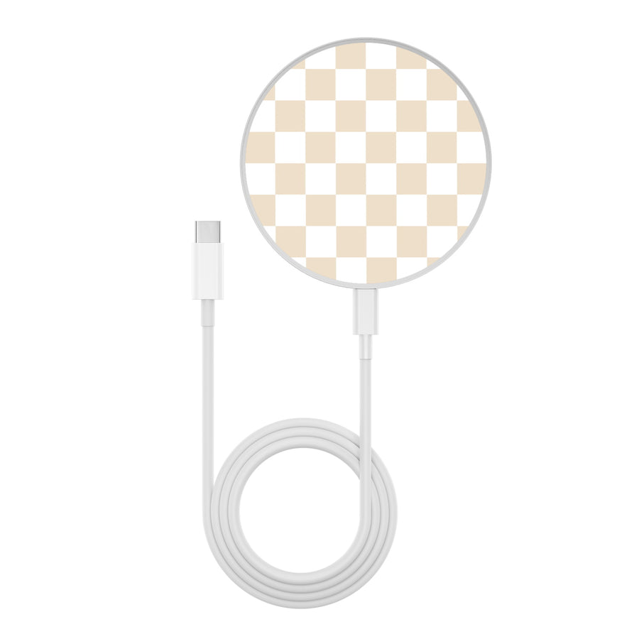 MyBat Design Lab Series Wireless Charging Pad - Silver - Tan Check - MCGWIRC22SL-475-3.jpg