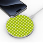 MyBat Design Lab Series Wireless Charging Pad - Silver - Green Gingham - MCGWIRC22SL-476-4.jpg