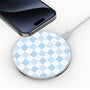 MyBat Design Lab Series Wireless Charging Pad - Silver - Sky Blue Check - MCGWIRC22SL-478-4.jpg