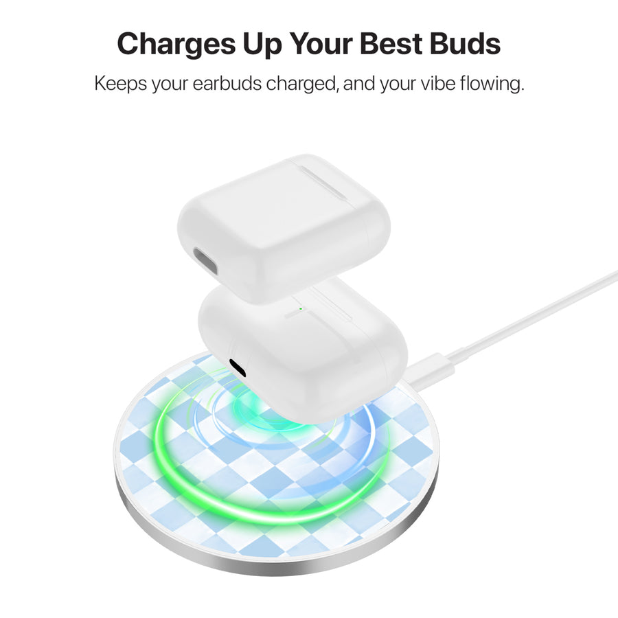 MyBat Design Lab Series Wireless Charging Pad - Silver - Sky Blue Check - MCGWIRC22SL-478-5.jpg