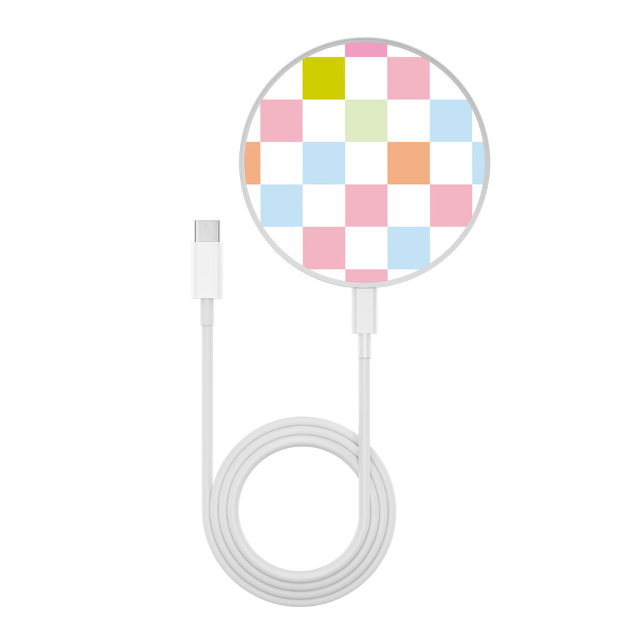 MyBat Design Lab Series Wireless Charging Pad - Silver - Pastel Check - MCGWIRC22SL-480-3.jpg