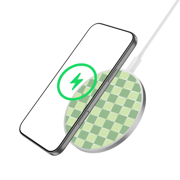 MyBat Design Lab Series Wireless Charging Pad - Silver - Matcha Check - MCGWIRC22SL-482-2.jpg
