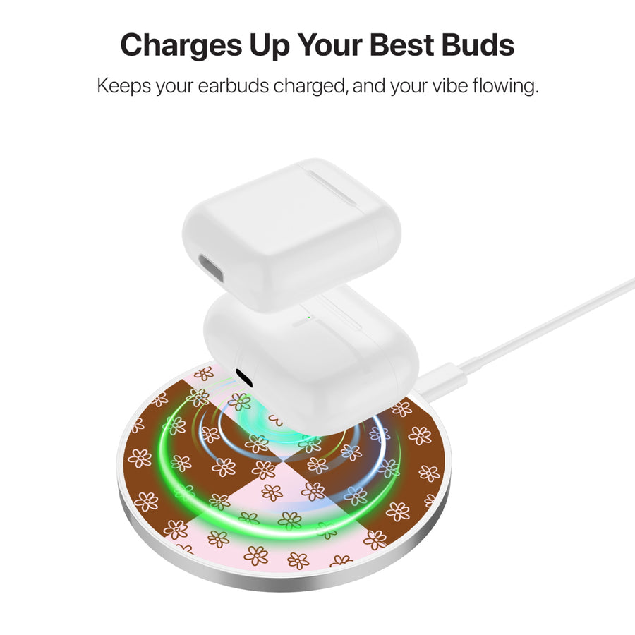 MyBat Design Lab Series Wireless Charging Pad - Silver - Flower Patches - MCGWIRC22SL-484-5.jpg