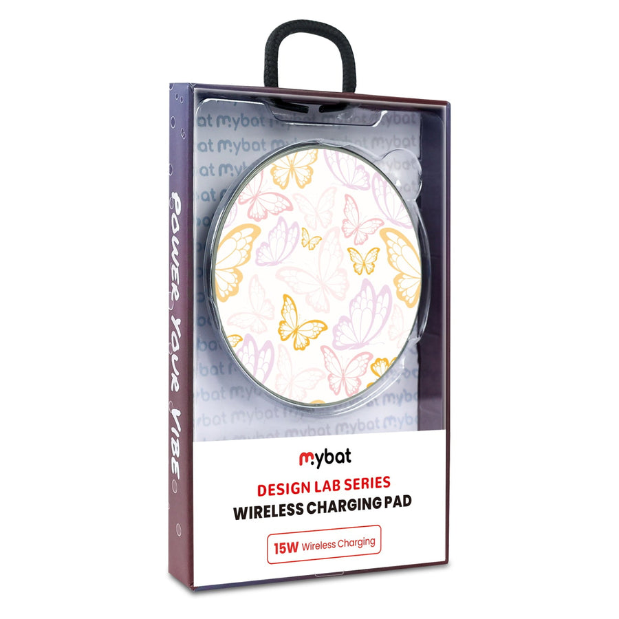 MyBat Design Lab Series Wireless Charging Pad - Silver - Wing Outline