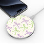 MyBat Design Lab Series Wireless Charging Pad - Silver - Blooming Bows - MCGWIRC22SL-493-4.jpg