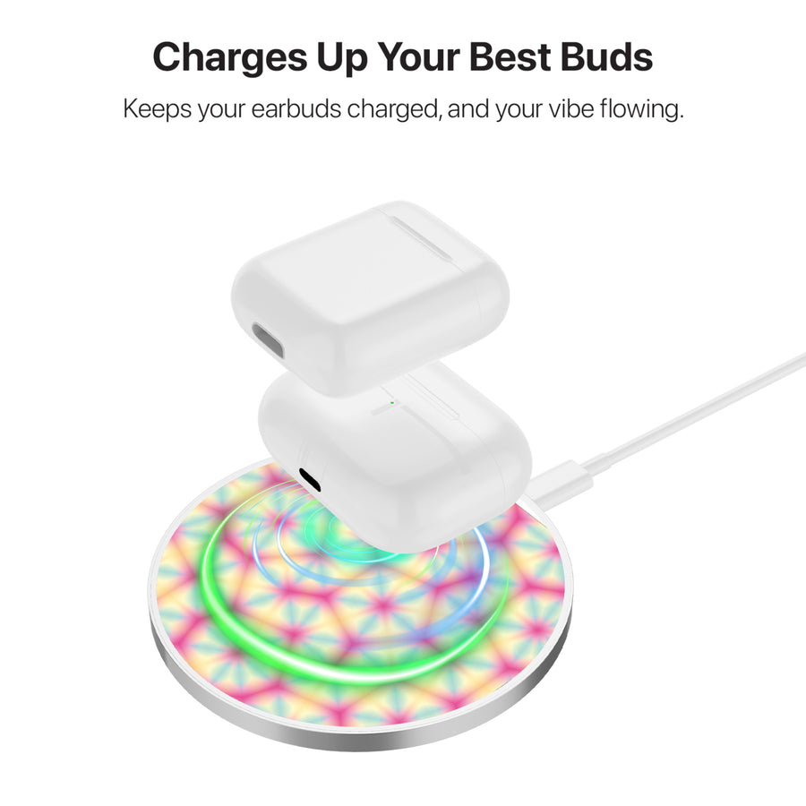 MyBat Design Lab Series Wireless Charging Pad - Silver - Pastel Prism - MCGWIRC22SL-496-5.jpg