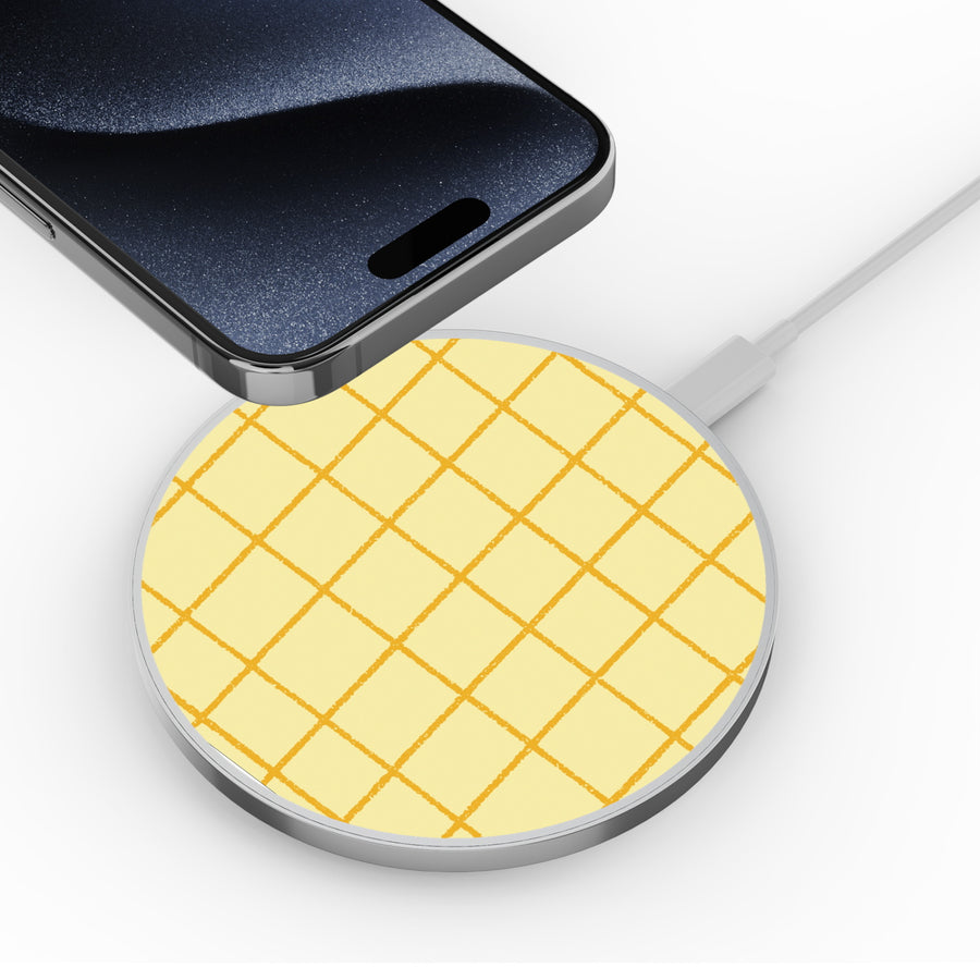 MyBat Design Lab Series Wireless Charging Pad - Silver - Butter Plaid - MCGWIRC22SL-498-4.jpg