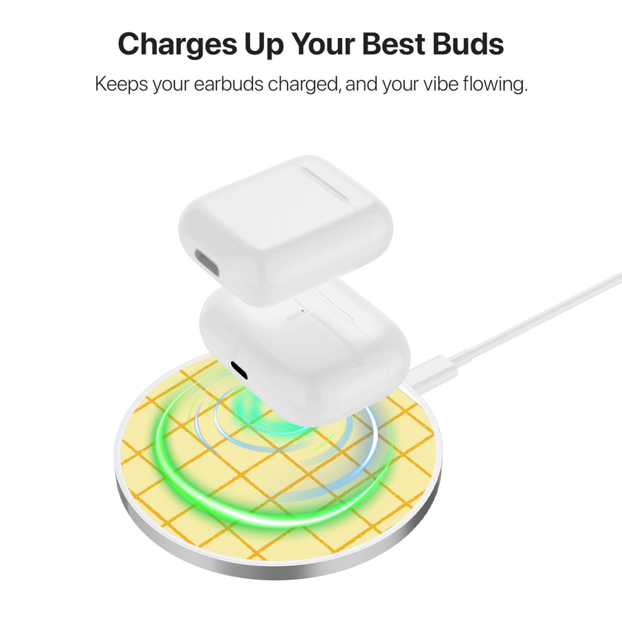 MyBat Design Lab Series Wireless Charging Pad - Silver - Butter Plaid - MCGWIRC22SL-498-5.jpg
